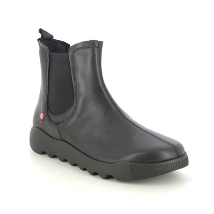 Softinos Chelsea Boots - Black leather - P900765/000 WHAD WAVEY