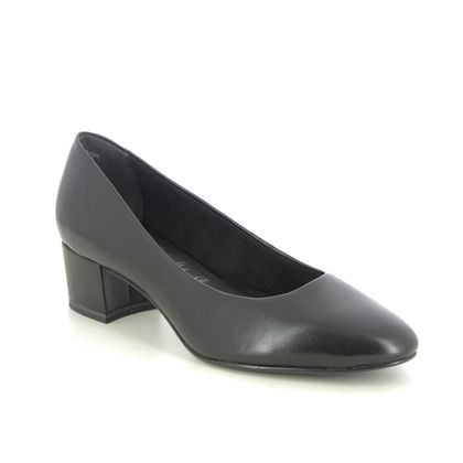 Tamaris Court Shoes - Black leather - 2230642003 ROSE BLOCK 45