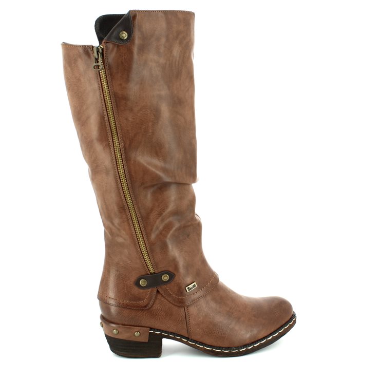 Rieker 93655-26 Brown Womens knee-high boots