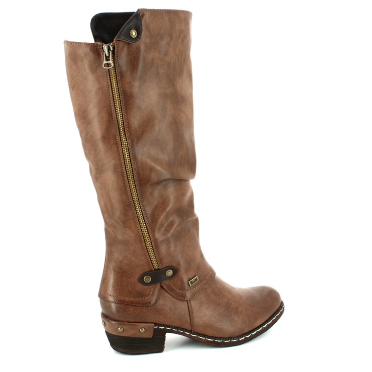 rieker brown knee high boots