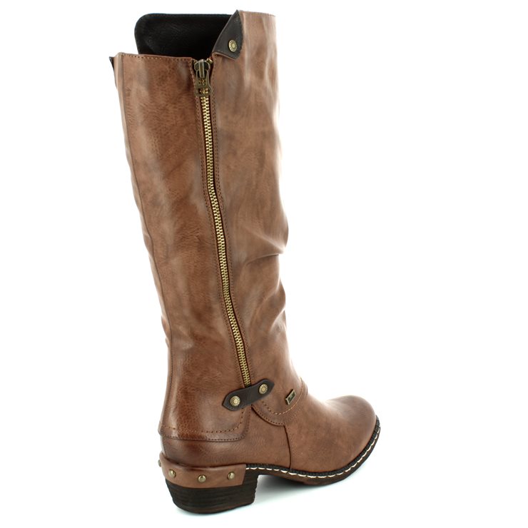 rieker brown knee high boots