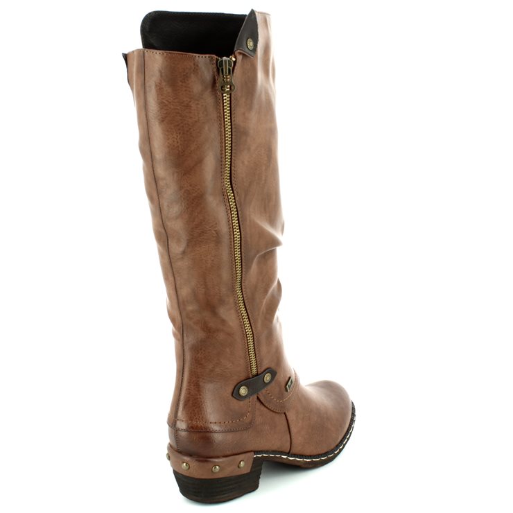 rieker brown knee high boots