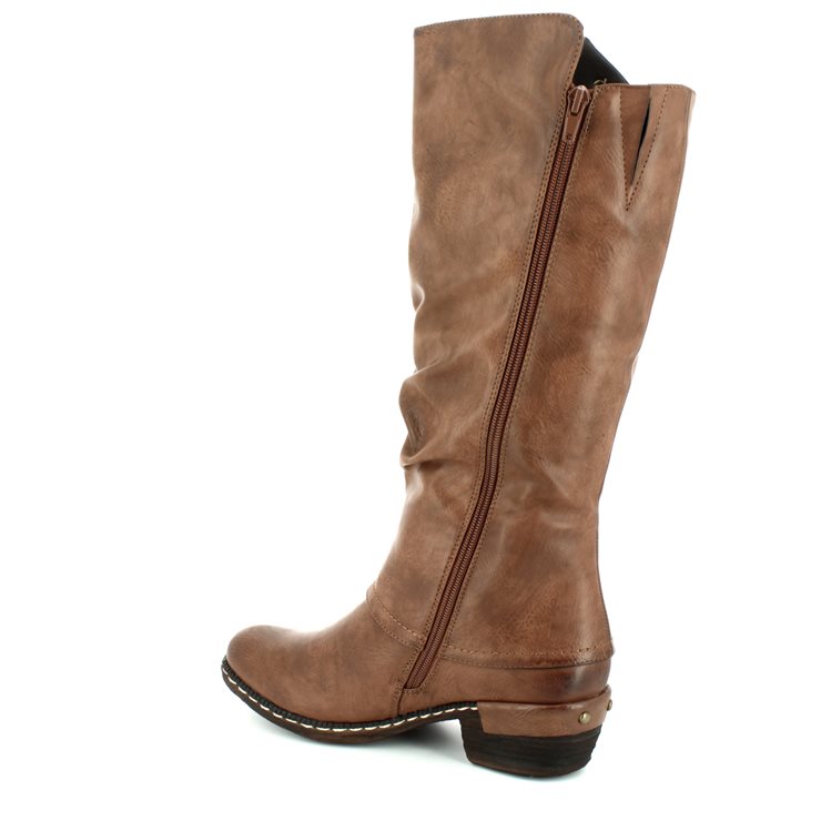 rieker brown knee high boots