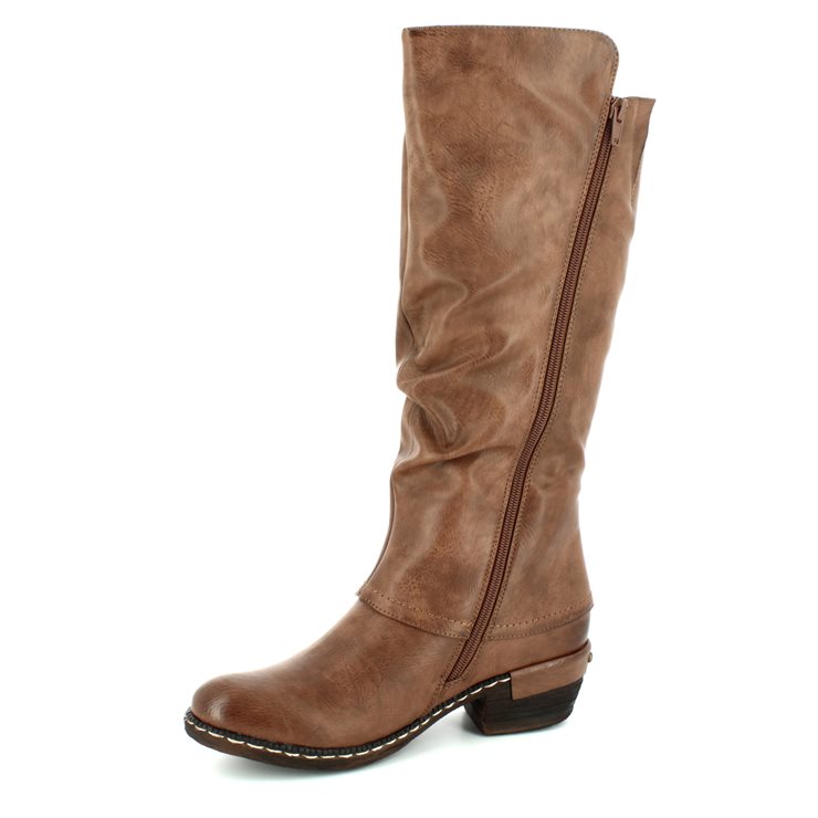 rieker brown knee high boots