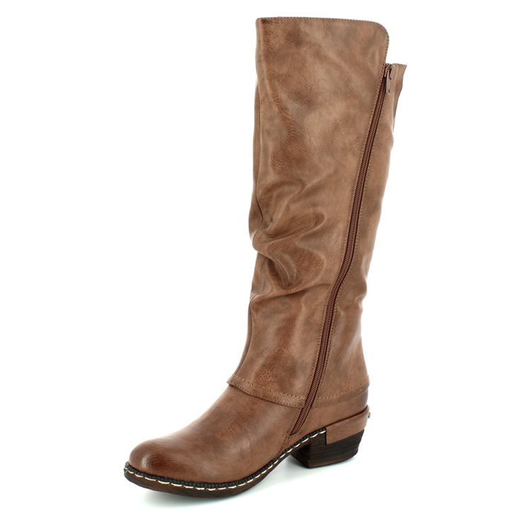 rieker brown knee high boots