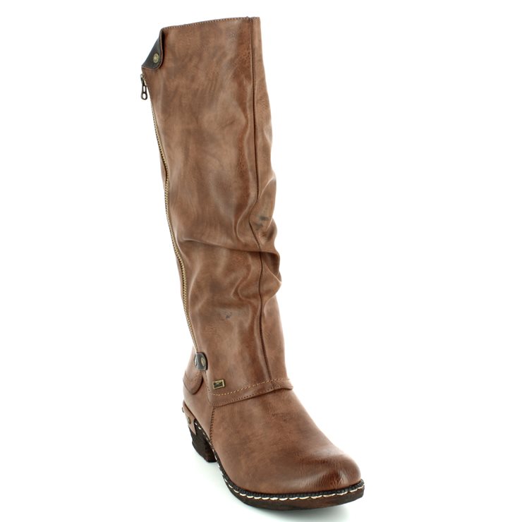 rieker brown knee high boots