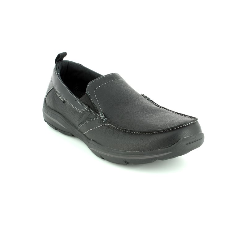 Skechers Harper Forde Black Mens Slip-on Shoes 64858