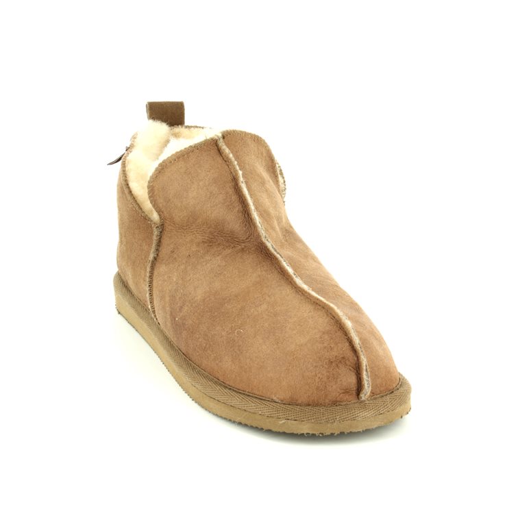 Shepherd of Sweden Annie Tan Leather Womens slippers 4922-052