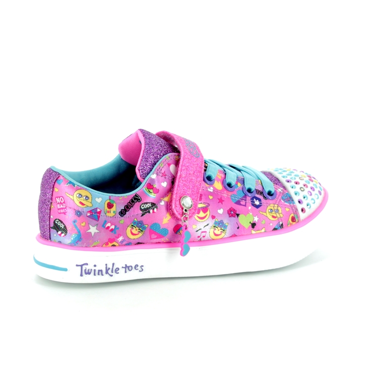 Skechers Character Cuti 10926 HPMT Pink girls trainers