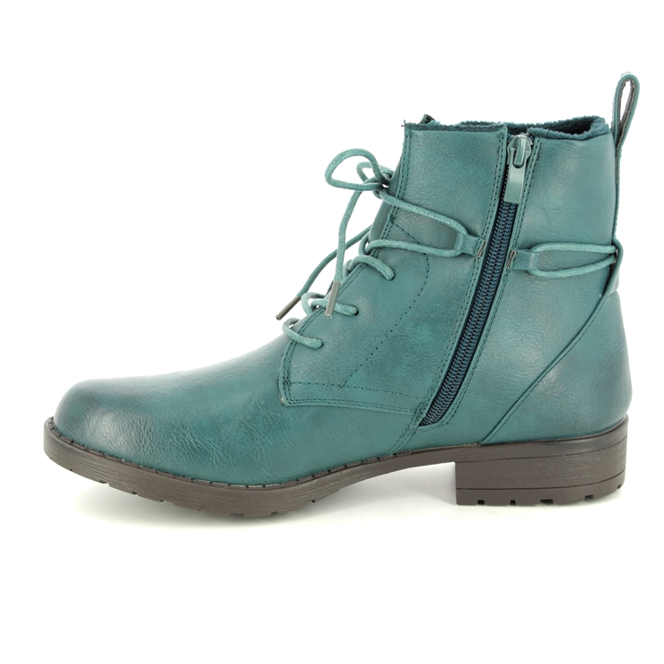 Heavenly Feet Strut 2 8513-73 Teal blue ankle boots