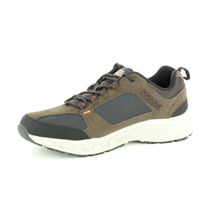 Skechers Oak Canyon Relaxed Fit CHBK Chocolate Brown Black Mens ...