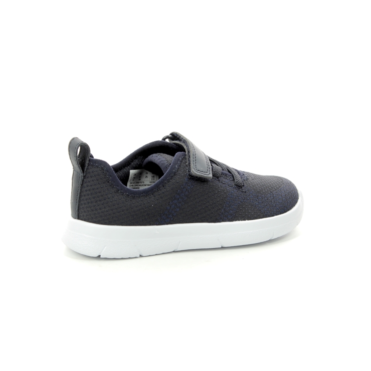 Clarks Ath Flux T Navy Kids Toddler Boys Trainers 4126-97G