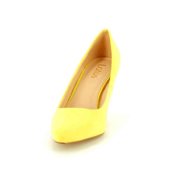 Lotus Holly Yellow high-heeled shoes