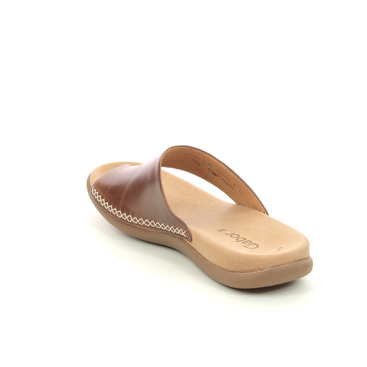 Gabor Lanzarote Tan Womens Toe Post Sandals 03.700.24