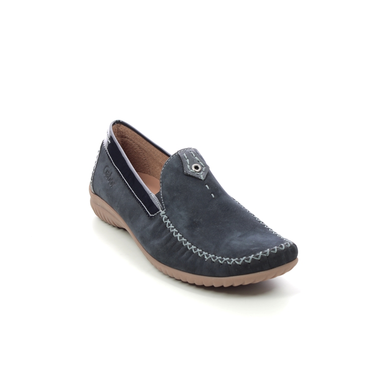 Gabor California Navy patent Womens loafers 26.090.26