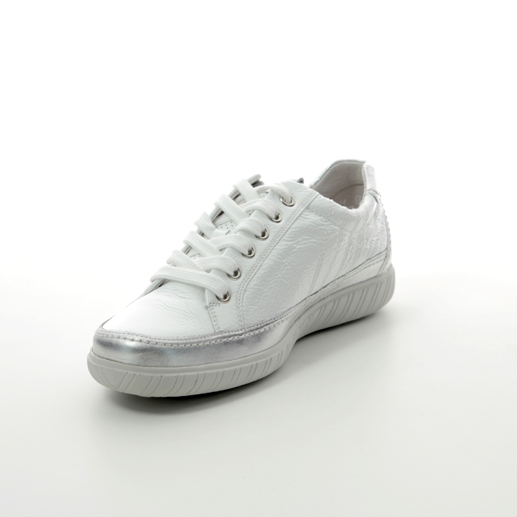 Gabor Amulet White Silver Womens lacing shoes 26.458.61