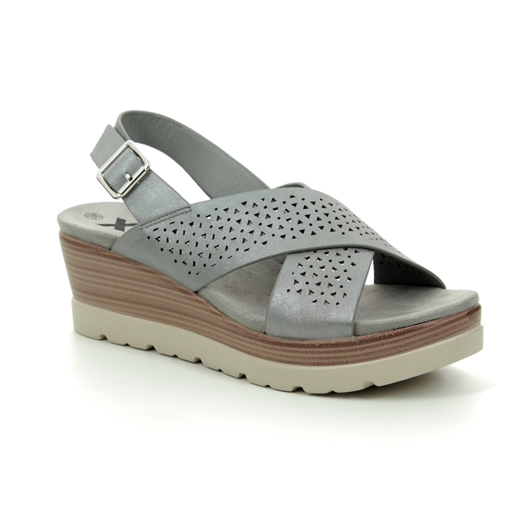 XTI Maritsa 048862-01 Grey Wedge Sandals
