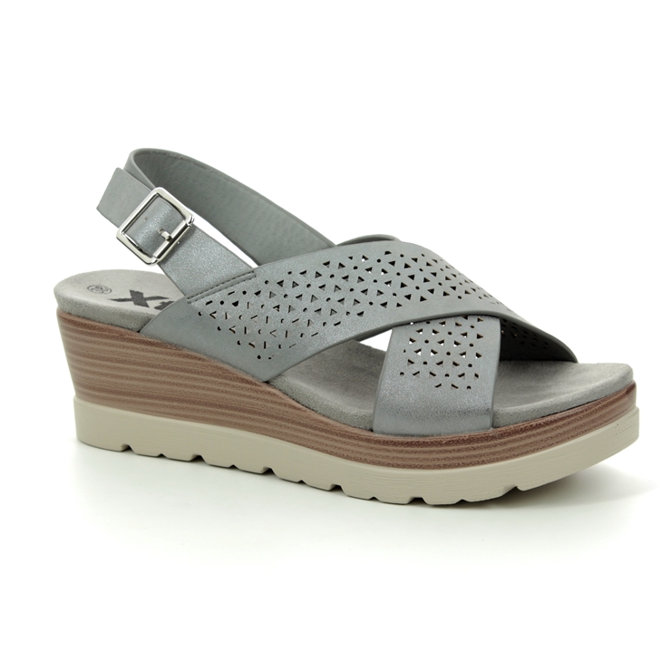 grey suede wedge sandals