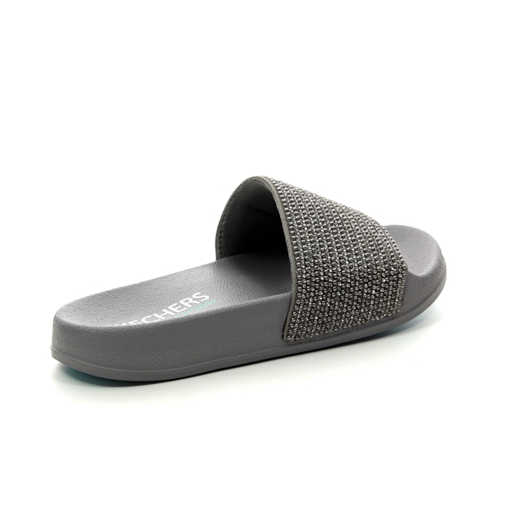 Skechers Pop Ups Halo 34210 PEW Pewter Slide Sandals