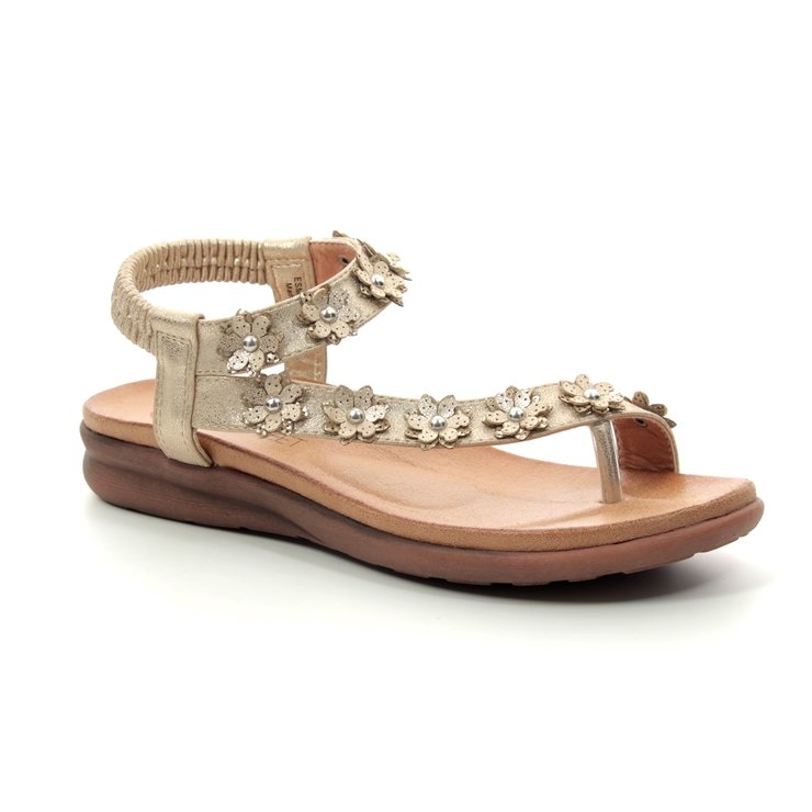 heavenly feet gold sandals