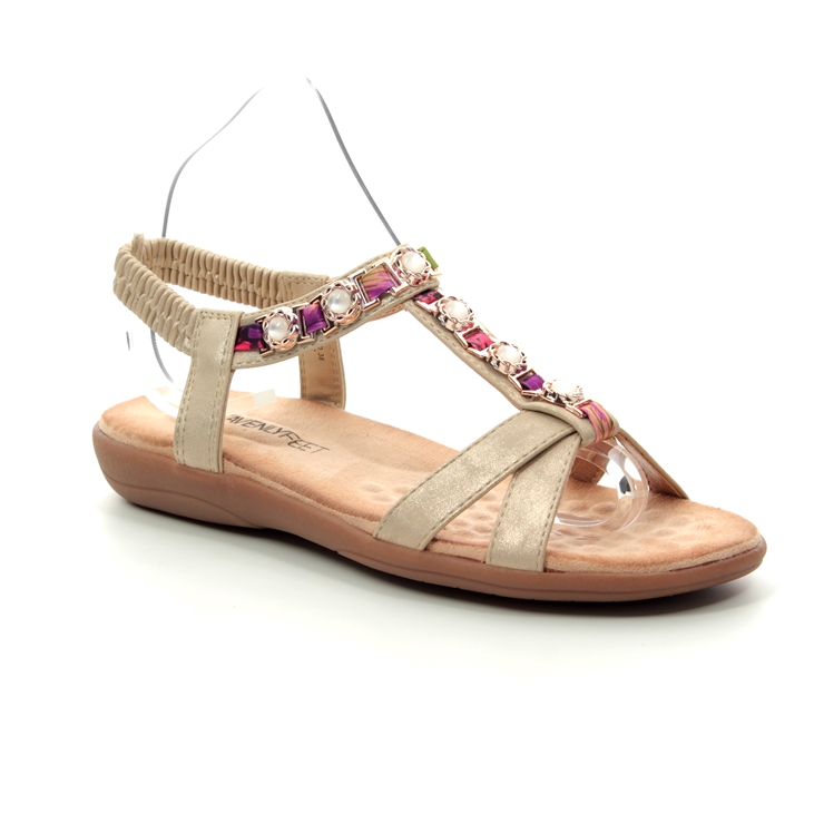 heavenly feet gold sandals