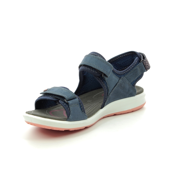 ECCO Cruise Ii Strap 821863-51353 Navy leather Walking Sandals