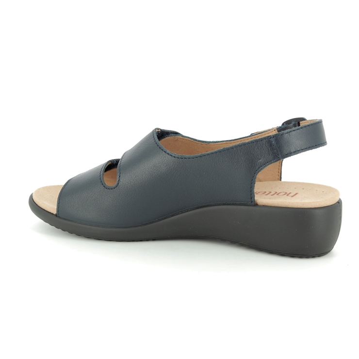 Hotter Elba E Fit 9103-70 Navy leather sandals