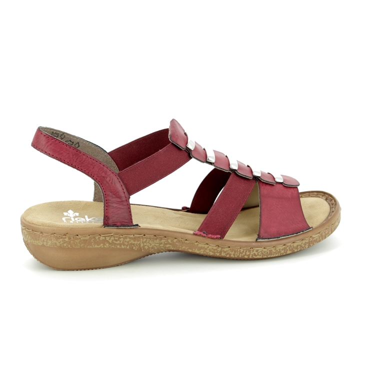 Rieker 62850-35 Red sandals