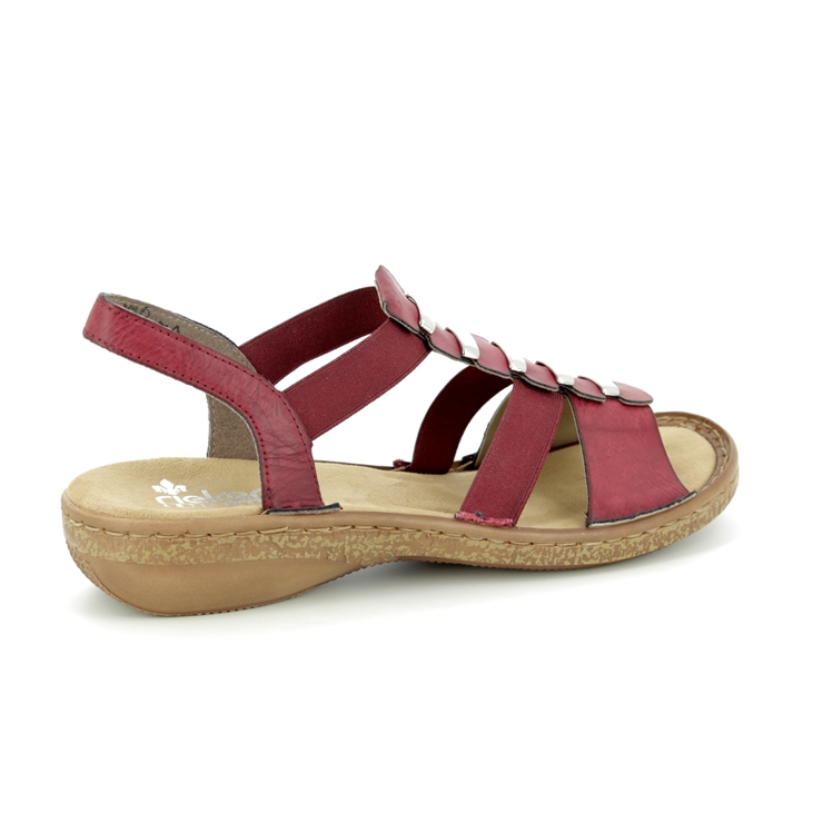 Rieker 62850-35 Red sandals