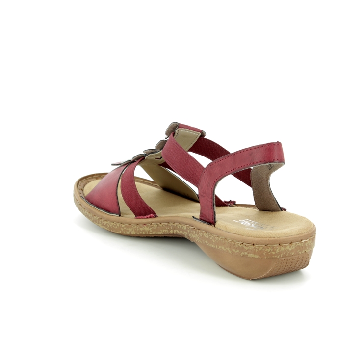 Rieker 62850-35 Red sandals