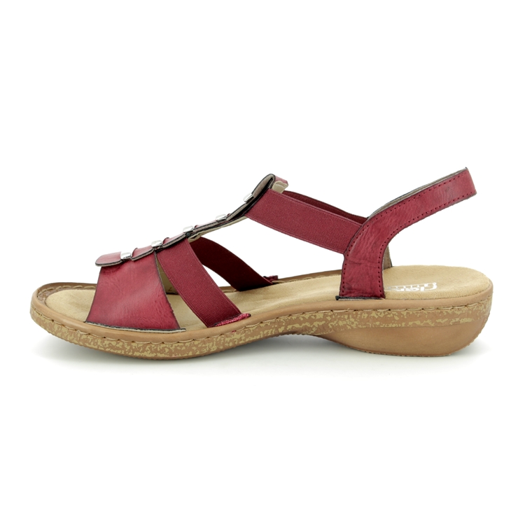 Rieker 62850-35 Red sandals