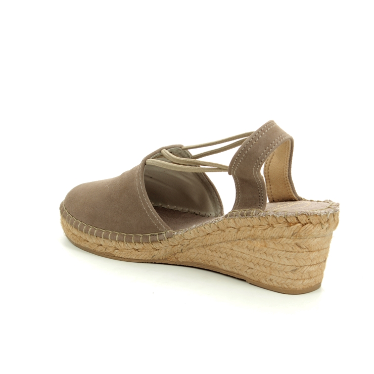 Toni Pons Tremp Taupe suede Womens Espadrilles 9108-50