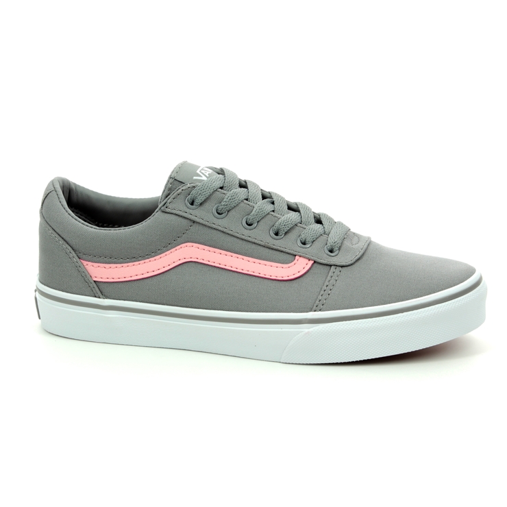 pink and gray vans