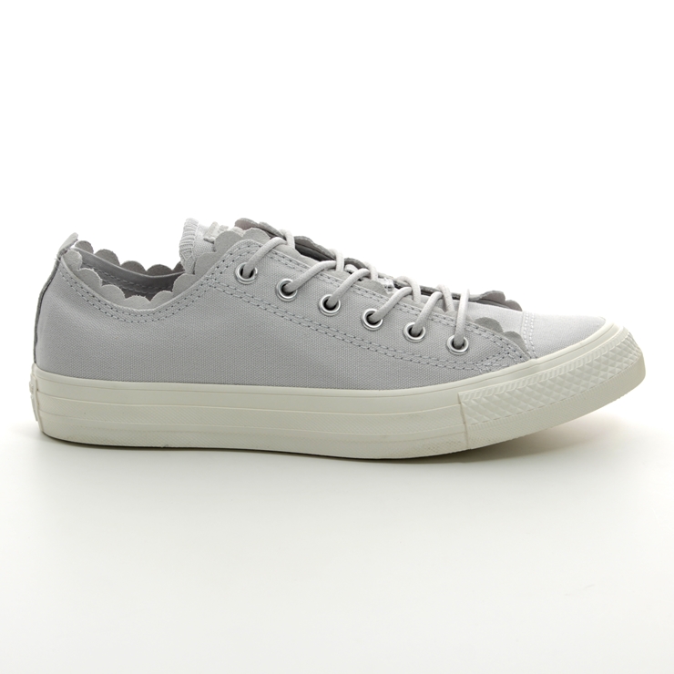 grey all star frilly thrills ox trainers