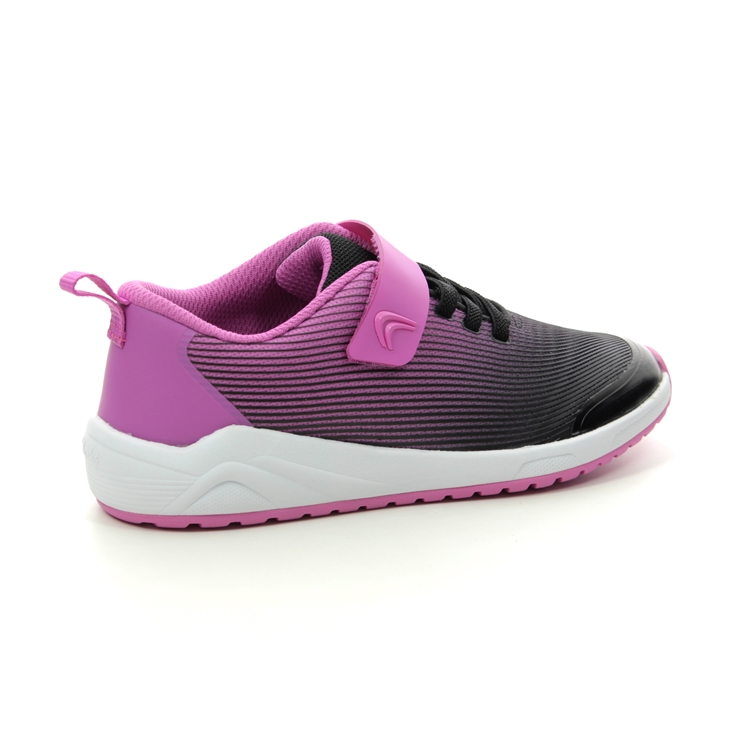 Clarks Aeon Pace K G Fit Pink girls trainers