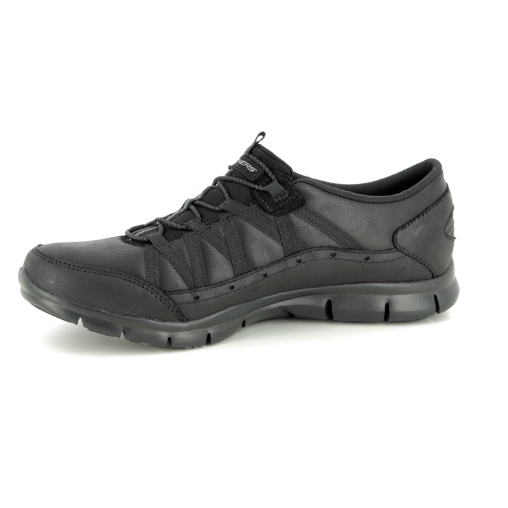 Skechers Gratis Fine BBK Black Womens trainers 23356