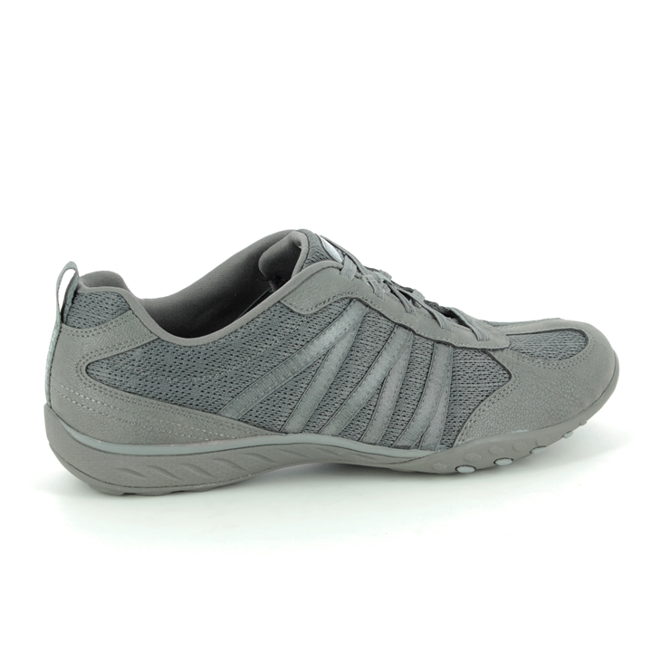 Skechers Breathe Easy Relaxed 23812 CCL Grey lacing shoes