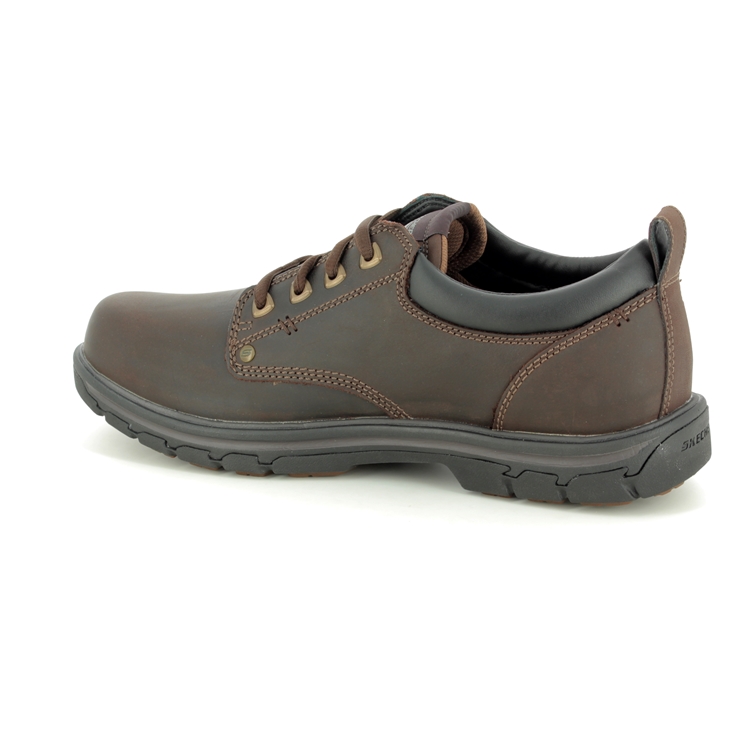 Skechers Segment Rilar Relaxed Fit BRN Brown Mens comfort shoes 64260