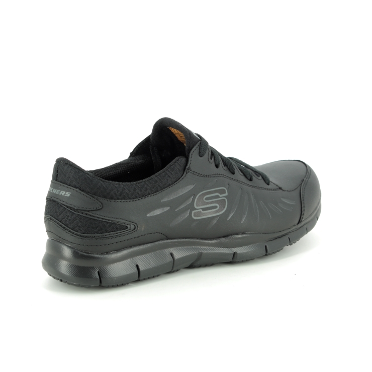 Skechers Safety Work Eldred Slip Resistant BLK Black Womens trainers ...