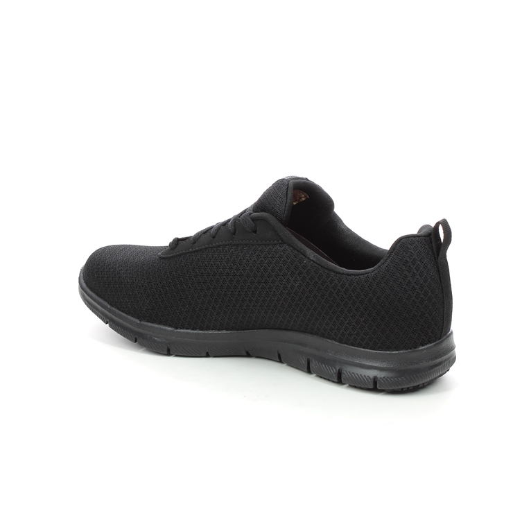 Skechers Safety Work Ghenter Slip Resistant BLK Black Womens trainers ...