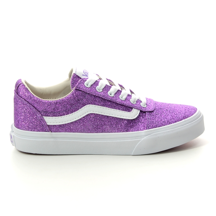 Vans Ward G Purple Glitz Kids girls trainers VN0A3TFWV 2H1