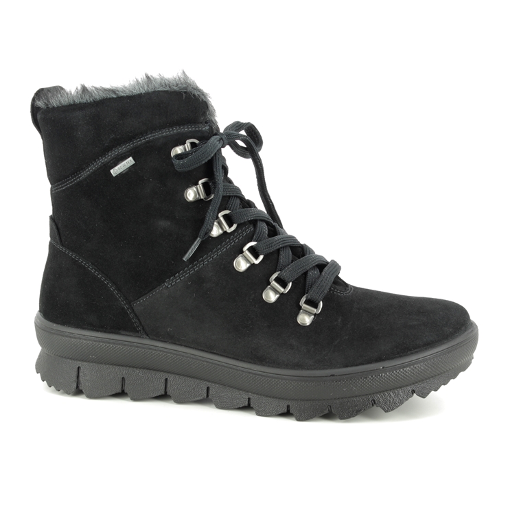 Legero Novara Gtx Black Suede Womens Winter Boots 2000503-0000