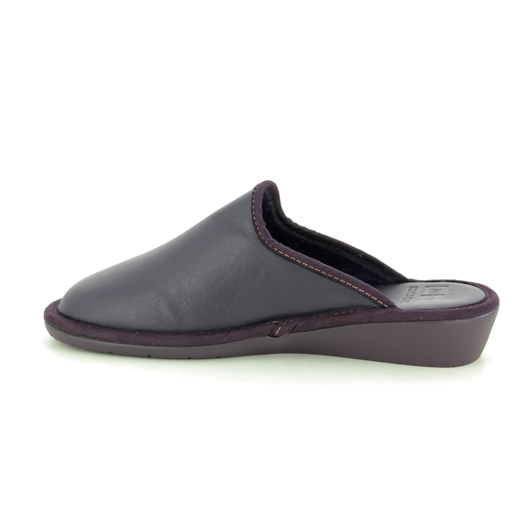 Nordikas Mulea 95 Purple Leather Womens Slipper Mules 347 8 3051