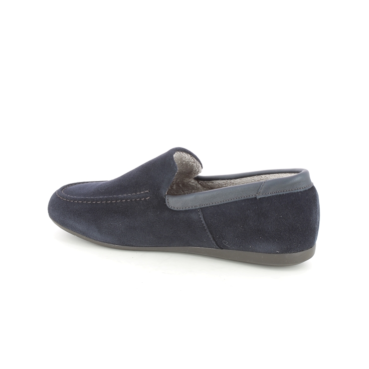 Nordikas Slipkas Navy suede Mens slippers 1390-70