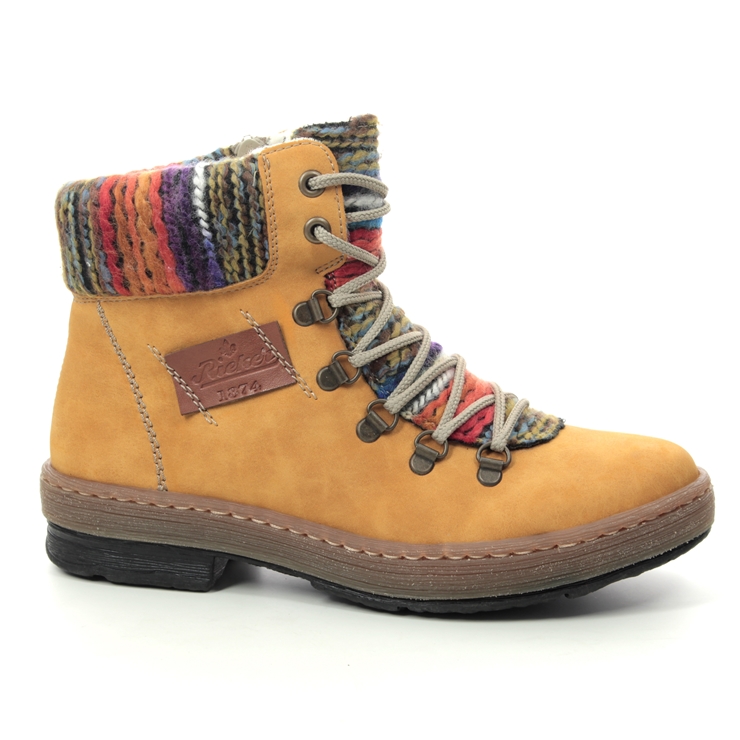 yellow rieker boots