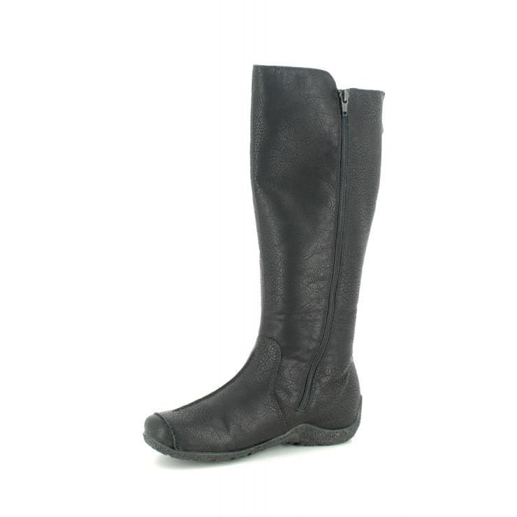 Rieker 79990-00 Black Womens knee-high boots
