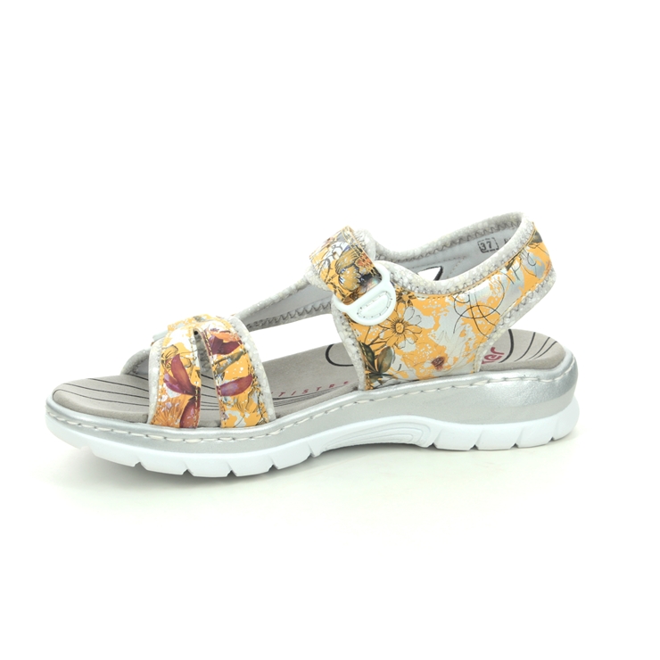 Rieker 66979-91 Yellow Walking Sandals
