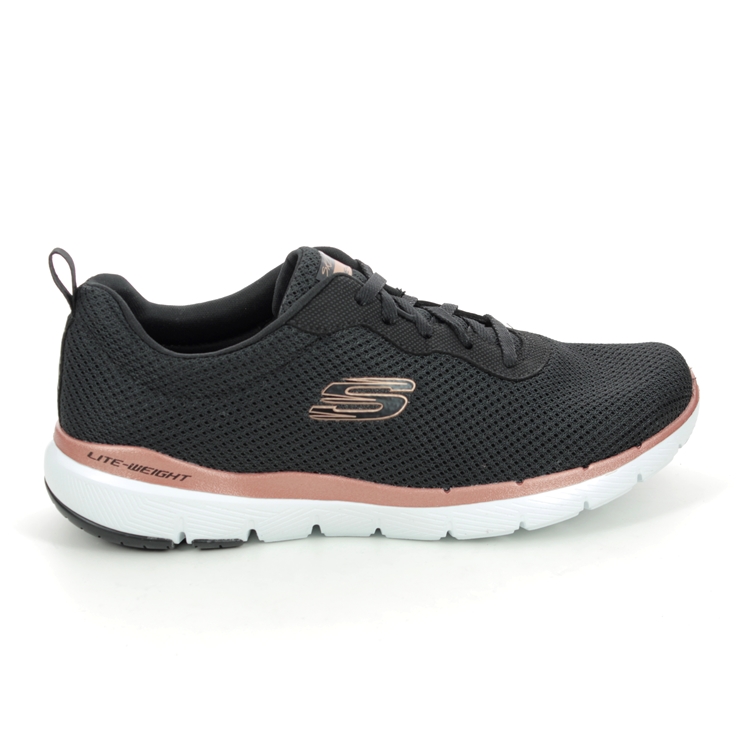 Skechers First Insight 13070 BKRG Black Rose Gold trainers