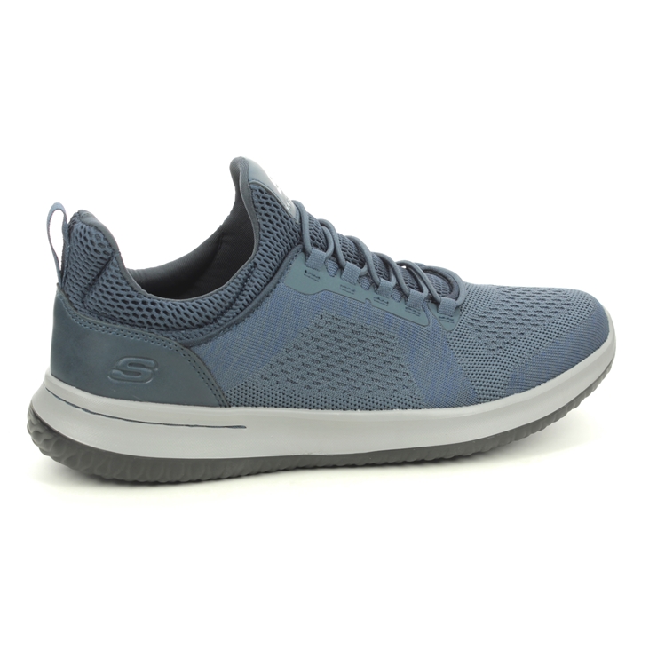 Skechers Delson Brewton 65509 BLU Blue trainers