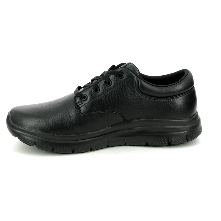 Skechers Work Slip Resistant Fourche BLK Black Mens comfort shoes 77513EC